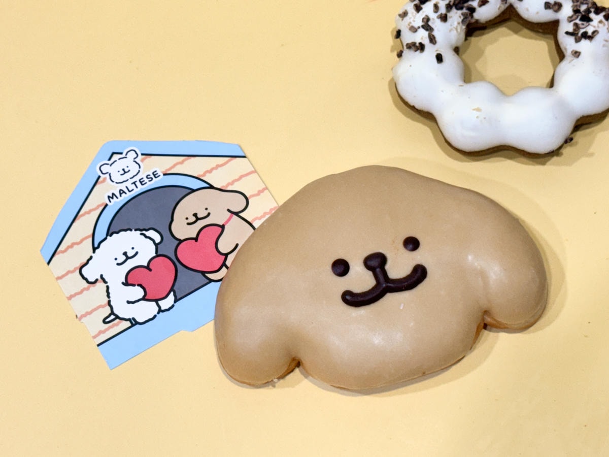Mister Donut x 線條小狗|太可愛要講一萬次!狗勾實體化!全新聯名甜甜圈開箱! - 第5張圖