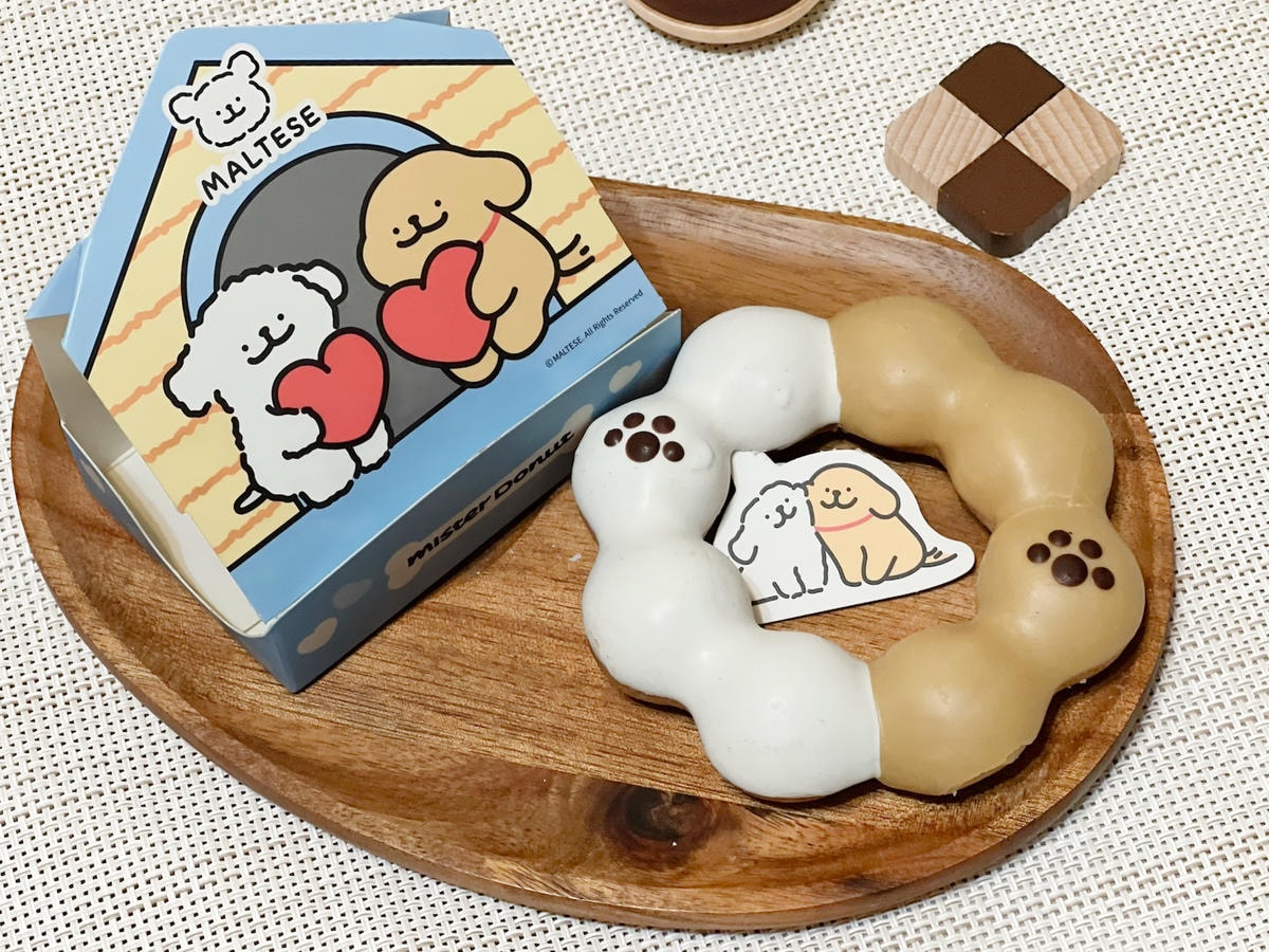 Mister Donut x 線條小狗|太可愛要講一萬次!狗勾實體化!全新聯名甜甜圈開箱! - 第6張圖
